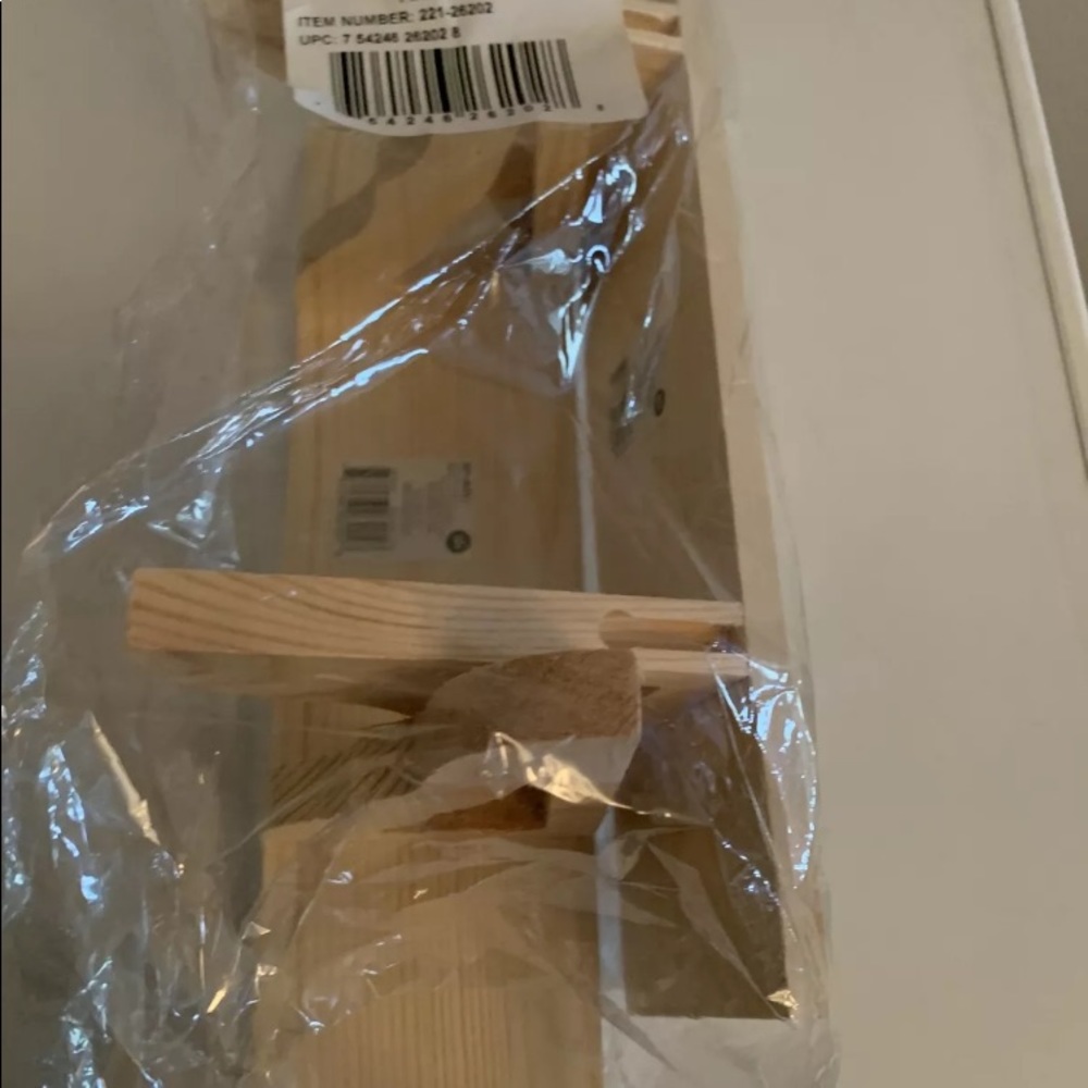 Natural pine wooden floating shelves. -2 pack brand new